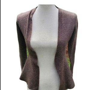 Nanette Lepore Merino Wool Blend Brown Cardigan M